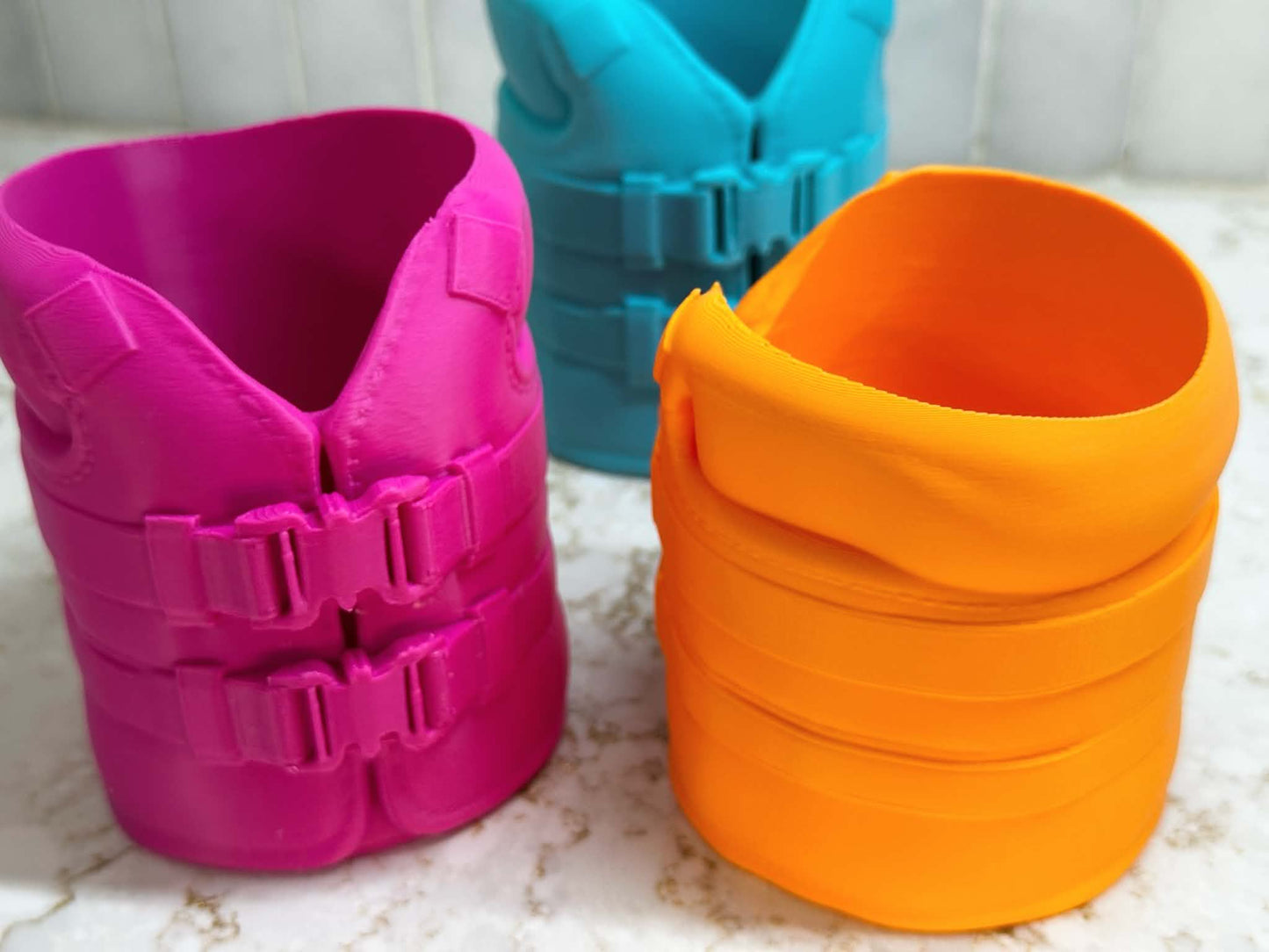LIFE SAVING JACKET CAN KOOZIE HOLDER